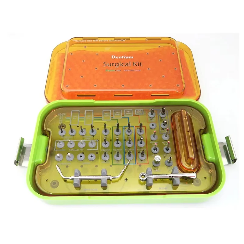 Dentistry Tools Dentium Implant SuperLine&Implantium Surgical Kit Dentium Implant Dental Surgical Kits Instrument Set for Dental