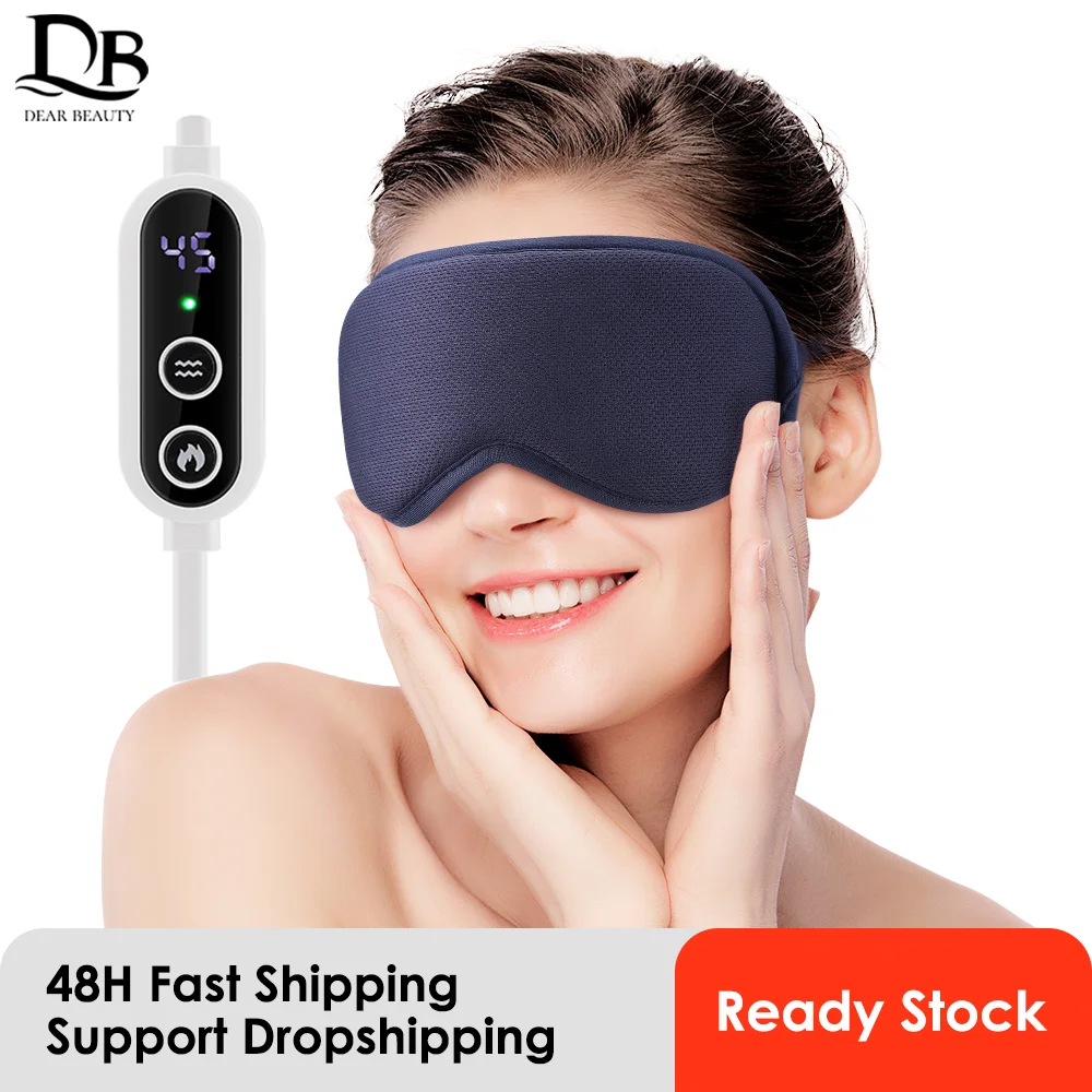 

USB Heated Eye Mask Reusable Eye Mask Wireless Eye Massager for Sleeping Eye Puffiness Anti Dark Circle Patch Fatigue Relief