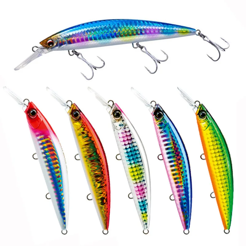 1 peça abs 110mm/37g isca de pesca marítima de peso pesado max 80m fundição ultra longa afundando minnow iscas duras artificiais