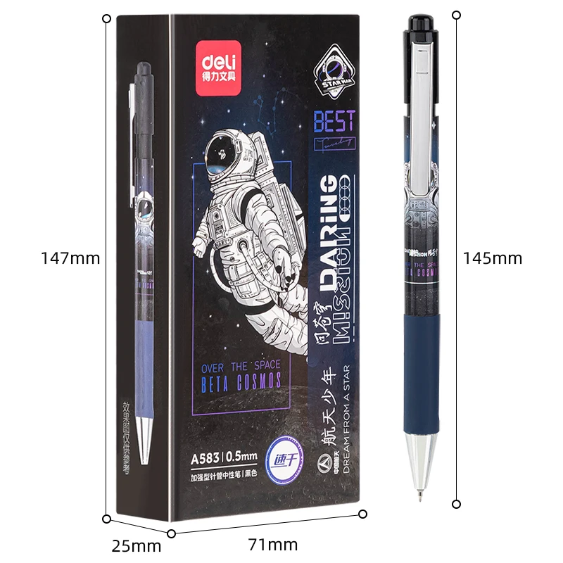 Stylo Gel à encre noire de haute qualité, 0.5mm, 4 pièces/8 pièces, fournitures scolaires, de bureau, papeterie pour écriture