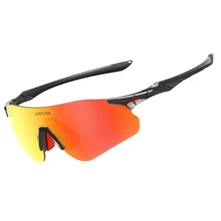 Kapvoe Running Glasses Men Cycling Glasses Red Photochromic Glasses Purple UV400 Bike Eyewear MTB Sports Bicycle Goggles