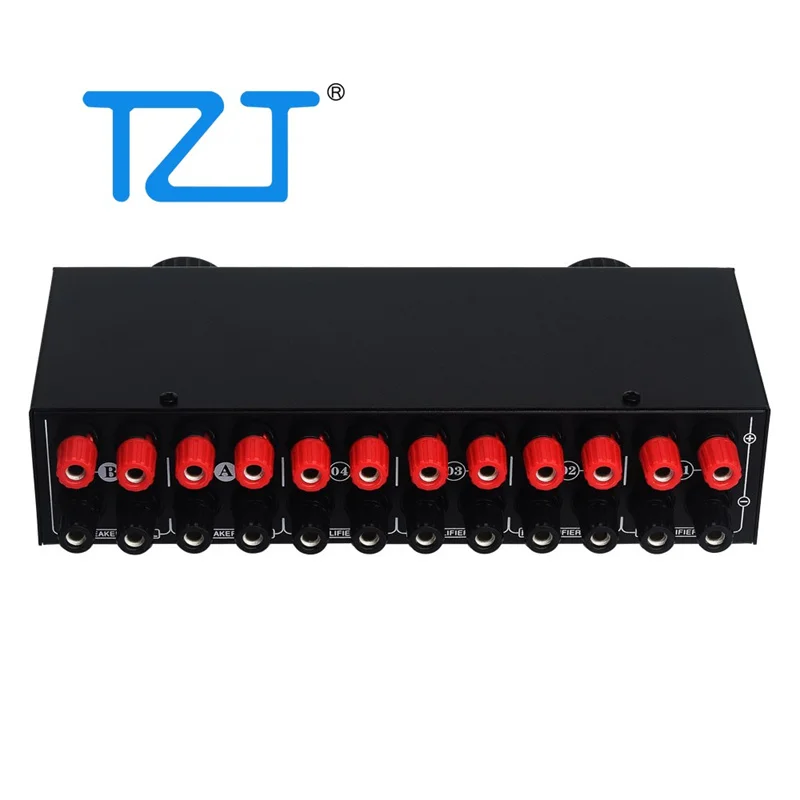 TZT LINEPAUDIO Amplifier Speaker Switcher Amplifier Speaker pemilih mendukung 4 IN 2 OUT atau 2 IN 4 OUT