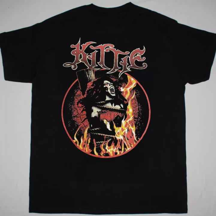 

Kittie Band Gift For Fan Cotton Black All Size For Men Tee Shirt