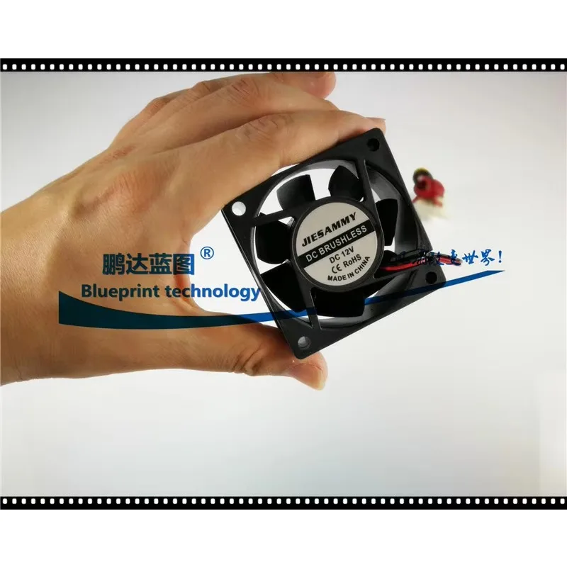 pa كتم Jiesammy 6025 6 سم 60 * 60 * 25 مم 12 فولت مروحة تبريد لعلبة الكمبيوتر #1