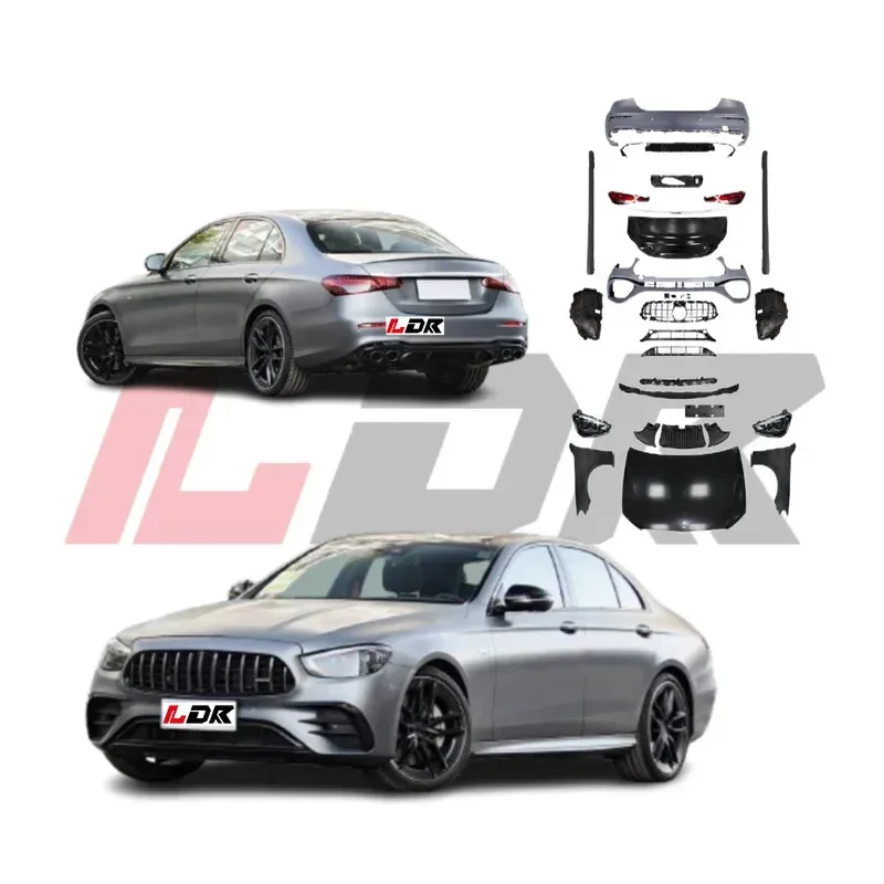 تعديل طقم هيكل السيارة bz E-class W212 اكسسوارات 10-16 إلى W213 E63 17-22 نموذج بوديكيت الوفير العلوي #1