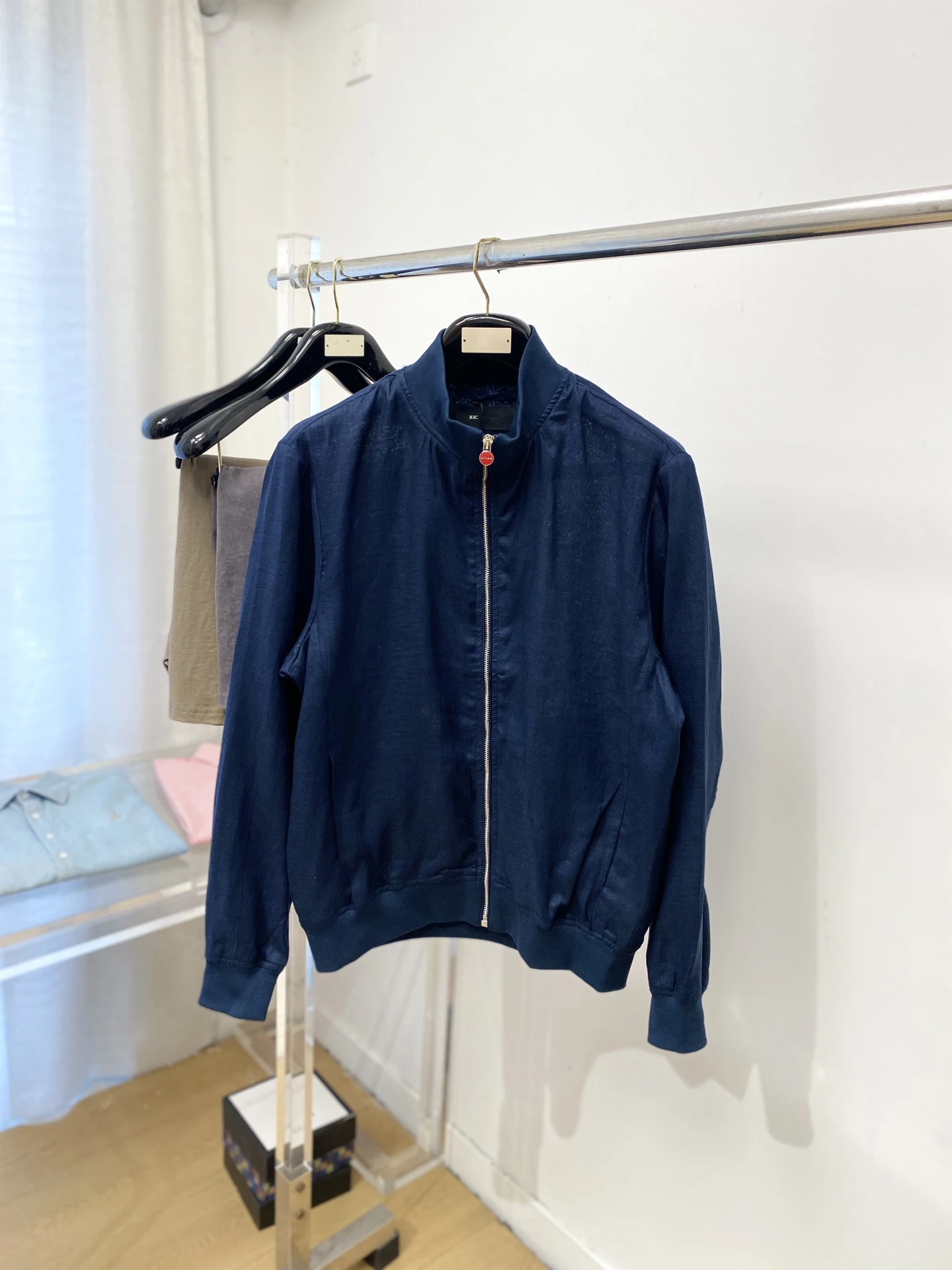 SIJITONGDA2026 men's comfortable yarn weaving in spring, summer and autumn is more delicate. Casual jacket coat M-3XL
