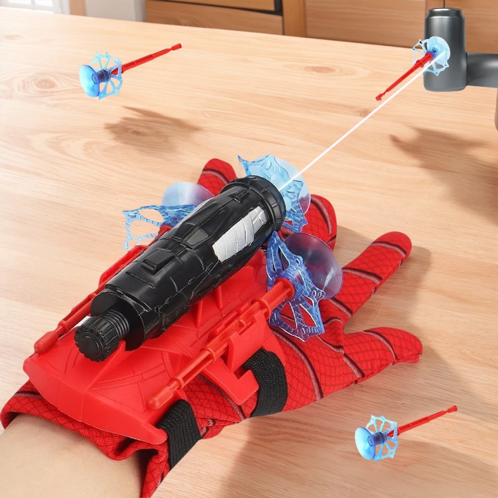 العنكبوت شبكة قاذفة سلسلة الرماة لعبة اطلاق النار جهاز اللعب الأدوات سلسلة مطلق النار الحرير الحقيقي أشياء باردة ألعاب ترفيهية هدية عيد ميلاد