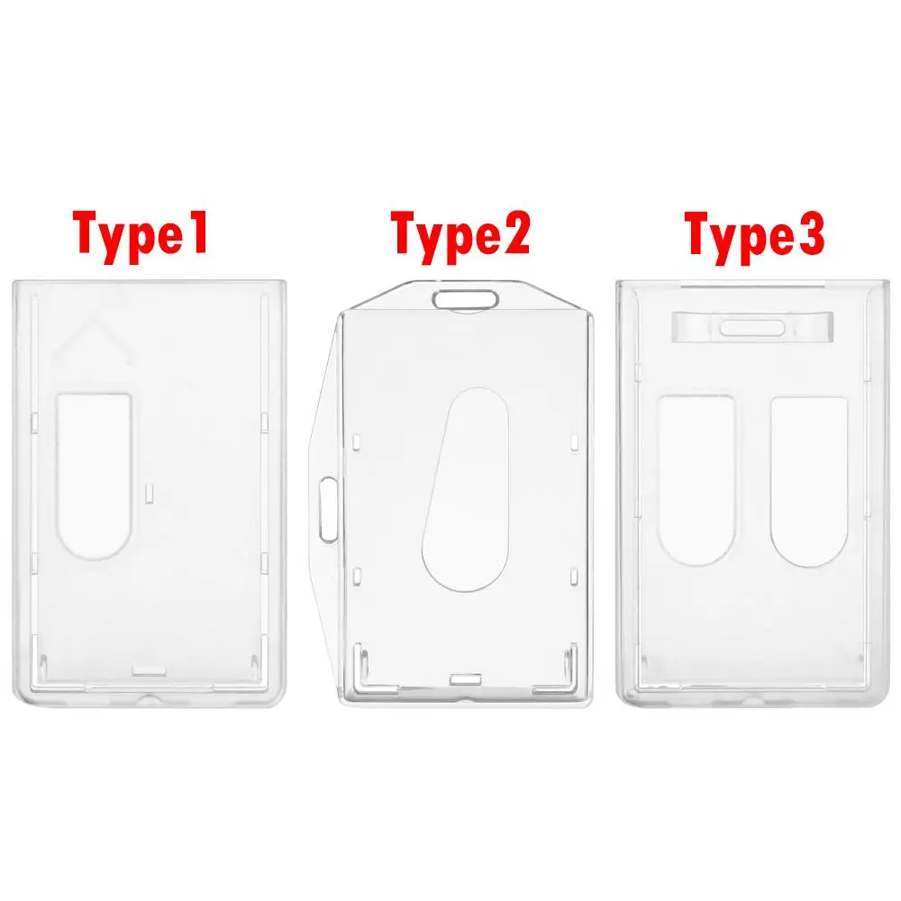 1pc Neue Hartplastik Multi-verwenden ID Business Case Schutz Abdeckung Abzeichen Karte Hülse Arbeit Karte Halter ID Karte Beutel Name Karte