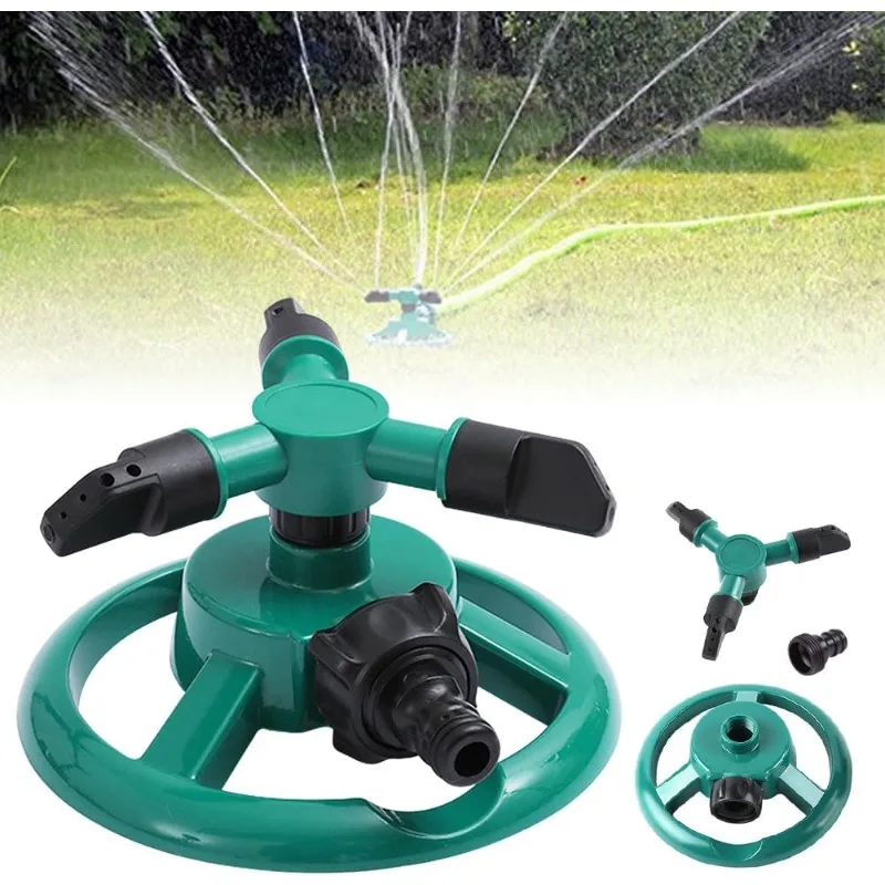 Spray Garden Lawn Automatic Sprinkler Garden Watering Irrigation Supplies Sprinkler Nozzle 360 Degree Automatic Rotating Water