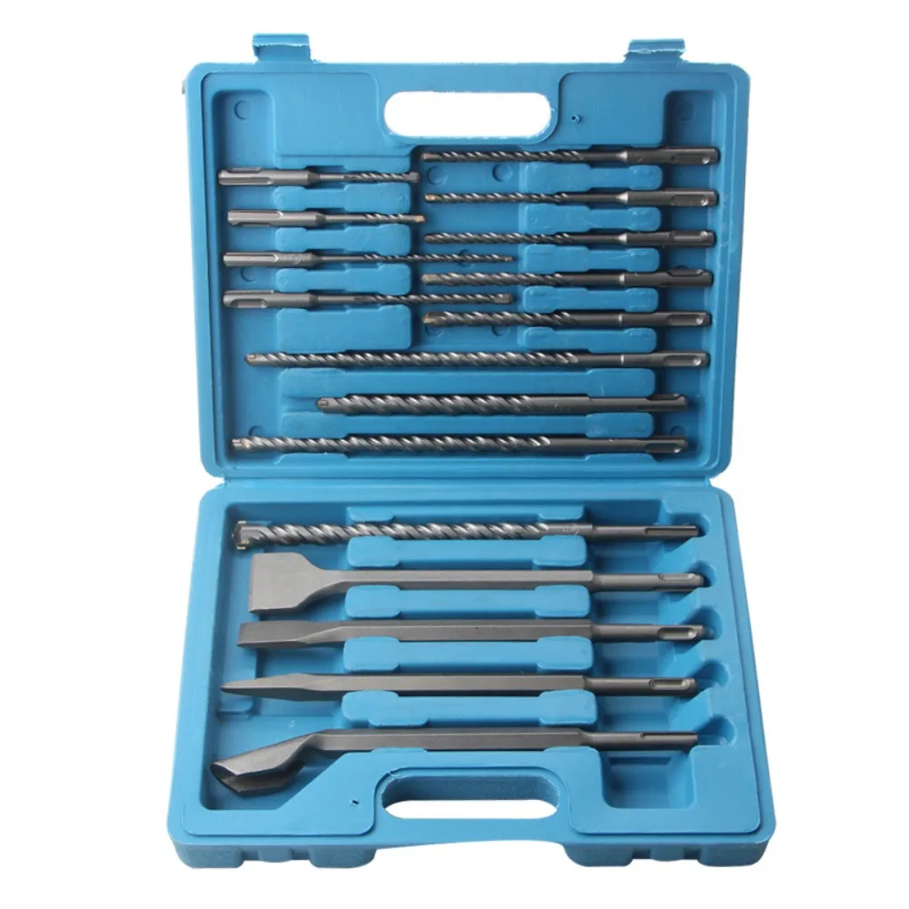 

SDS Plus Electric Hammer Drill Bit Set Heavy Duty Perforating Wall Drill Bit Chromium Steel U-shaped Rotary Hammer Bits