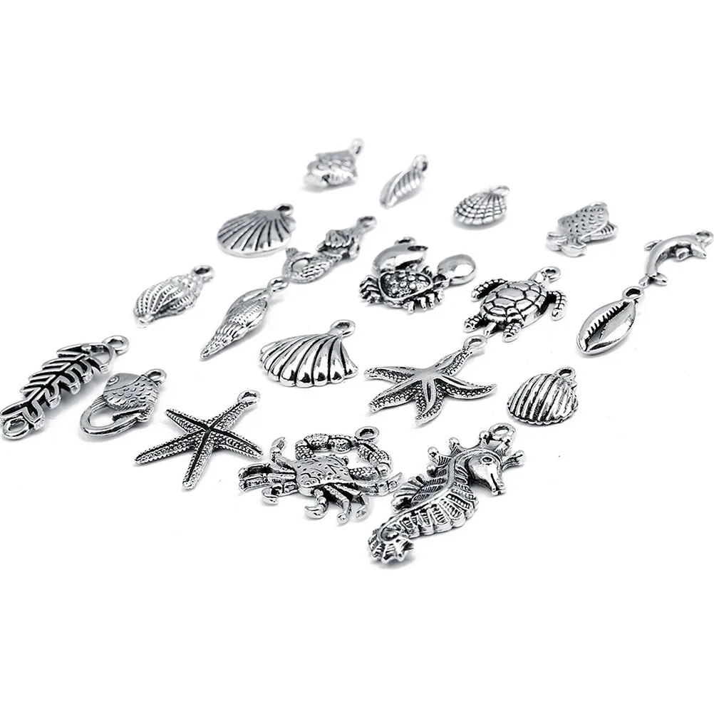 

30 Pcs Turtle Pendant Accessories DIY Jewelry Making Alloy Earring Pendants Hanging Ornaments Metal