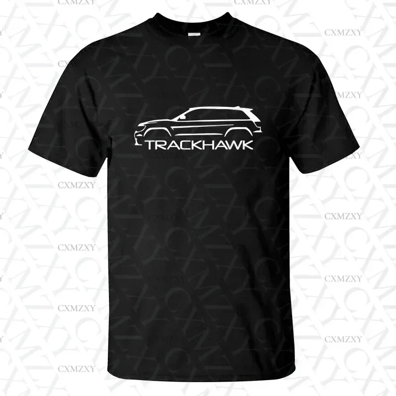 

Men T Shirt Casual TRACKHAWK Car T Shirt M Sport Racing Graphic Summer Short Sleeves 100% Cotton S-3XL Cool Tee