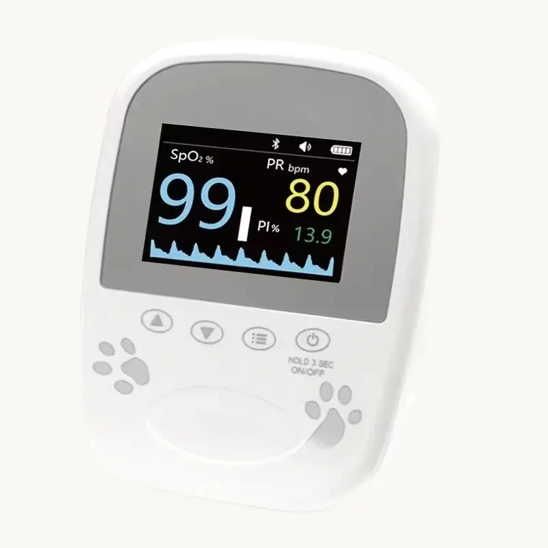 Peiqi Portable Pet Heart Rate Pulse Oximeter for Cats/Dogs Vet Animal Health Monitoring Veterinary Equipment