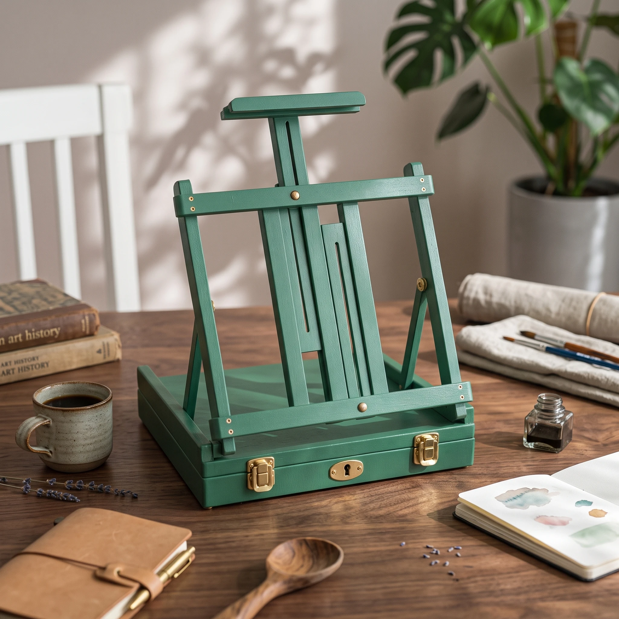 table-sketch-box-easel-adjustable-foldable-desktop-easel-tabletop-painting-stand-beech-wood-compact-for-artists-studio