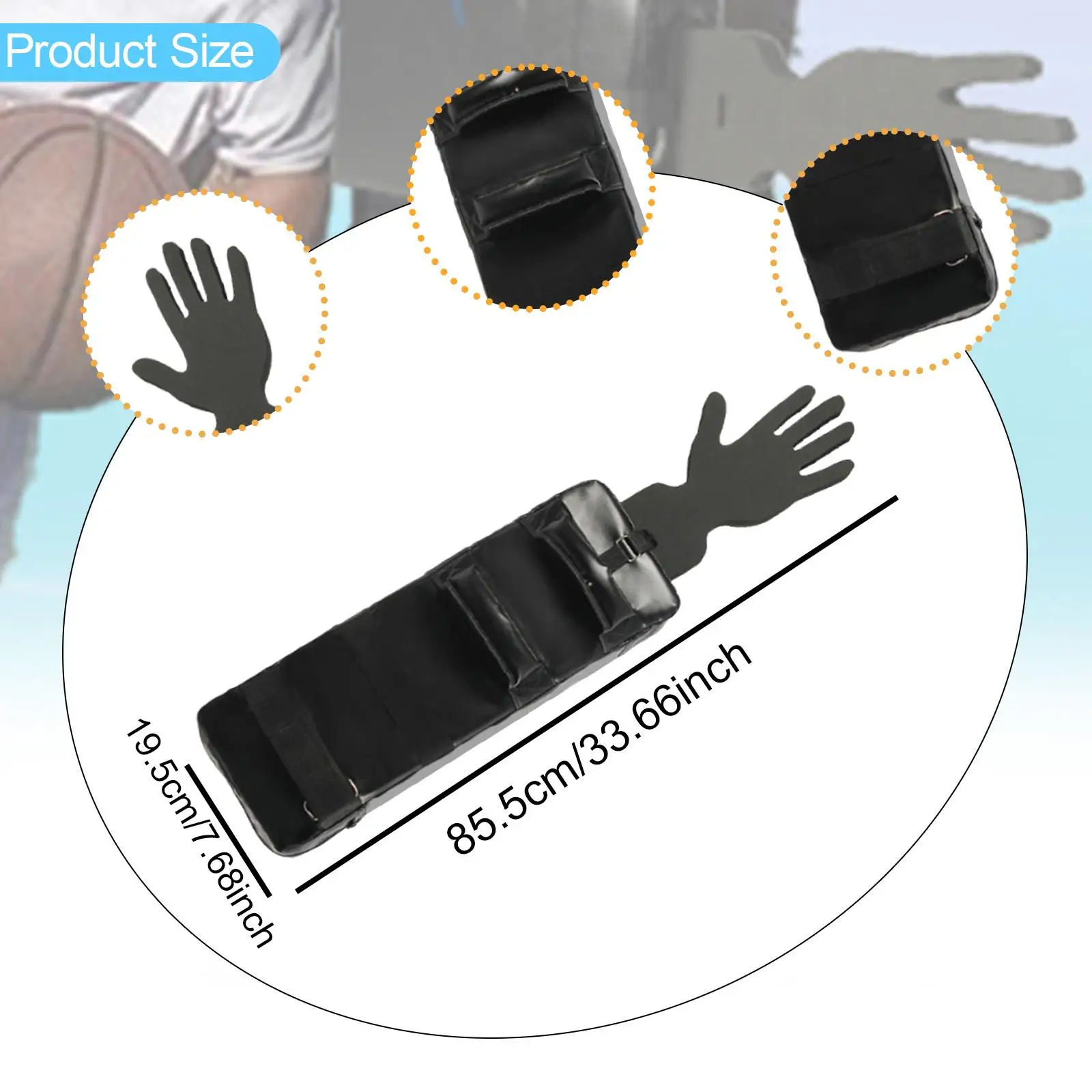 Basketball Blocking Pads Lightweight EVA PU Leather Practice Stick for Shot Contest and Defense