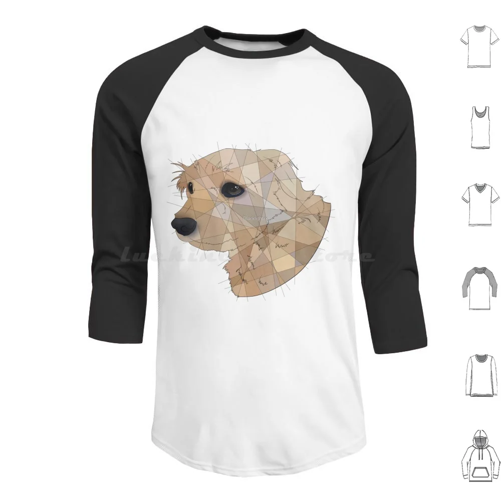 Honey Hoodies Long Sleeve Doggy Dog Dogs Puppy Puppies Canine Geometric Shape Shapes