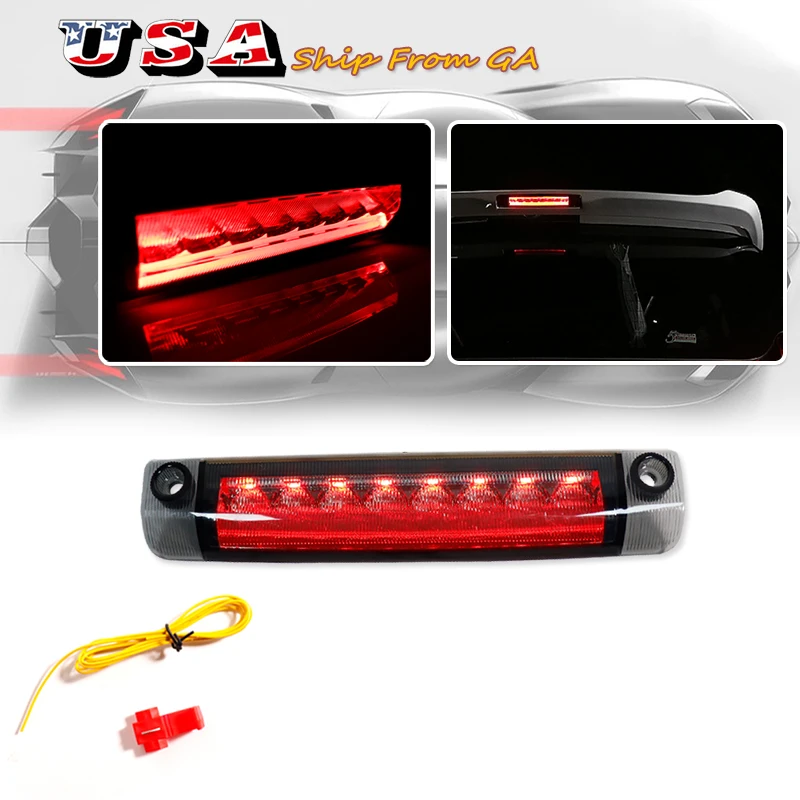 

3rd Brake Light Assy For Toyota 4Runner Highlander Prius Sienna etc., Rear Center Roof High Mount LED Third Brake w/Strobe