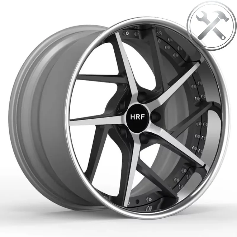 

17-22 Inch Gloss Black Concave Alloy Rims Et25 Cb66.6 5x112 5x108 Deep Dish Car Modified Wheels
