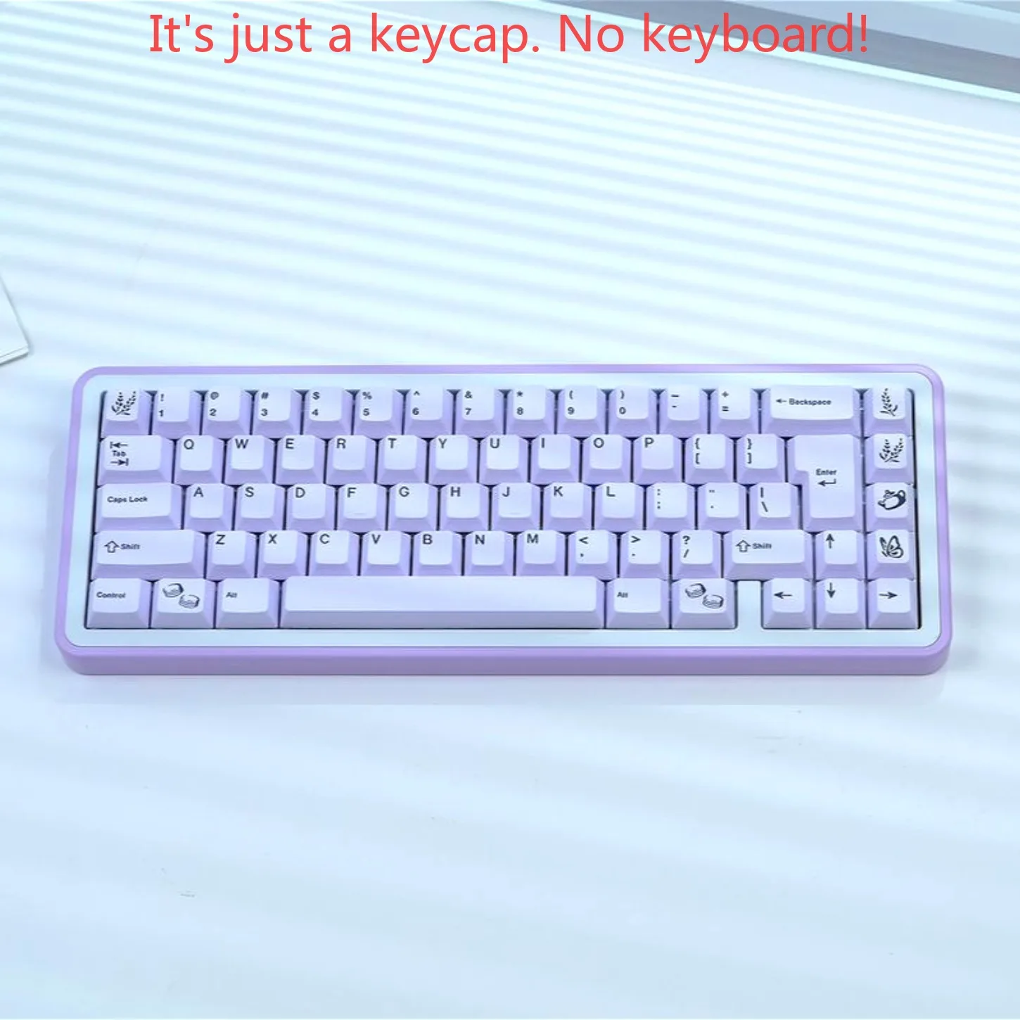 Lavender Themed Cherry Keycap Kit PBT 120+key Looks Good Purple, Suitable for 60/64/84/98/108 Mechanical Keyboard