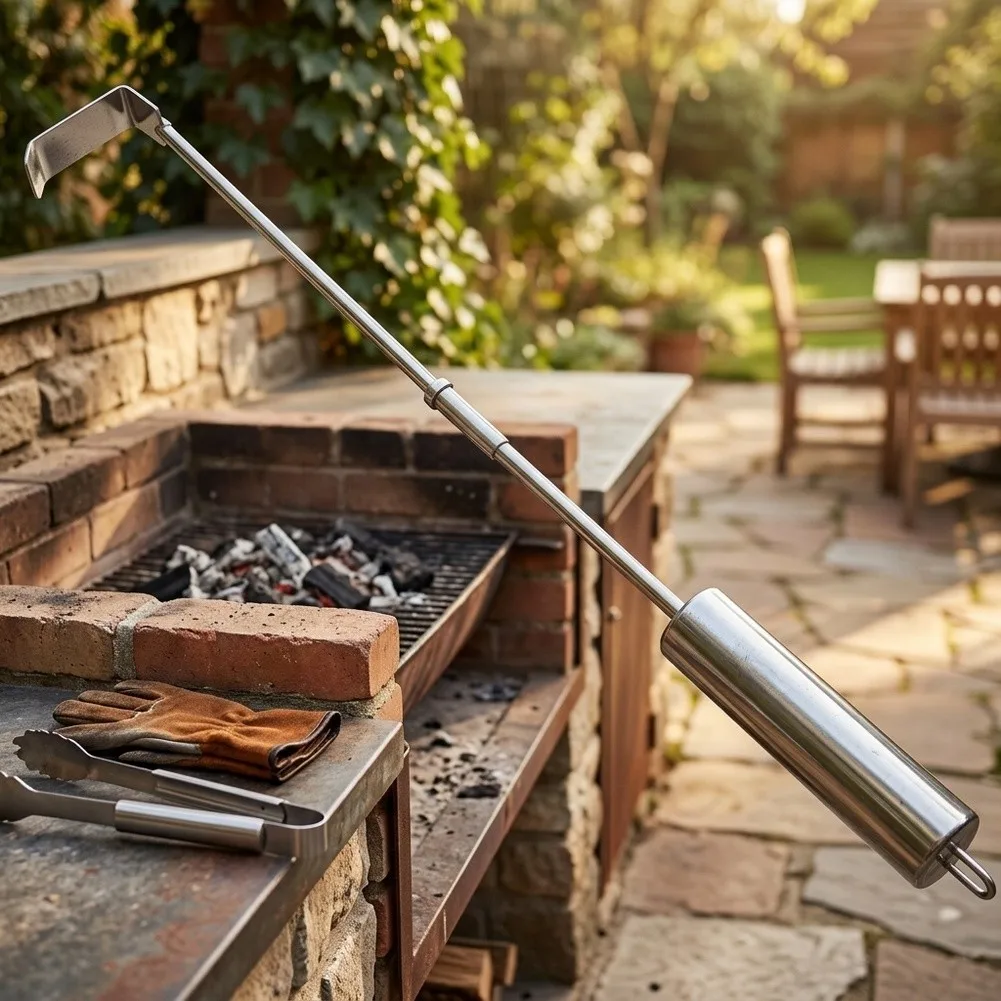 For Post Bbq Cleanup Charcoal Ash Tool Fireplace Ash Remover Ergonomic Handle Cleaning Tool Cleaning Tool For Charcoal Grills