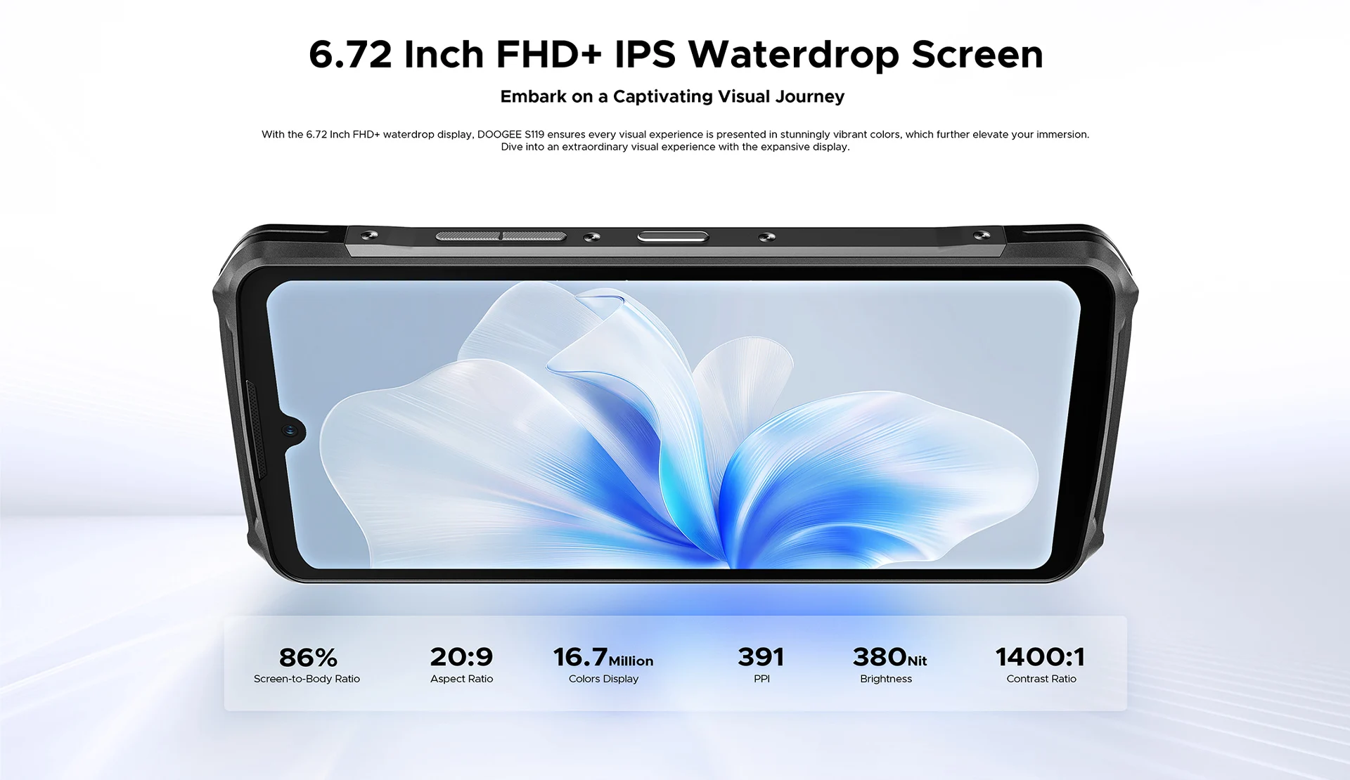 DOOGEE S119 4G Прочный смартфон Новый экономичный смартфон 8 ГБ + 512 ГБ 4G
