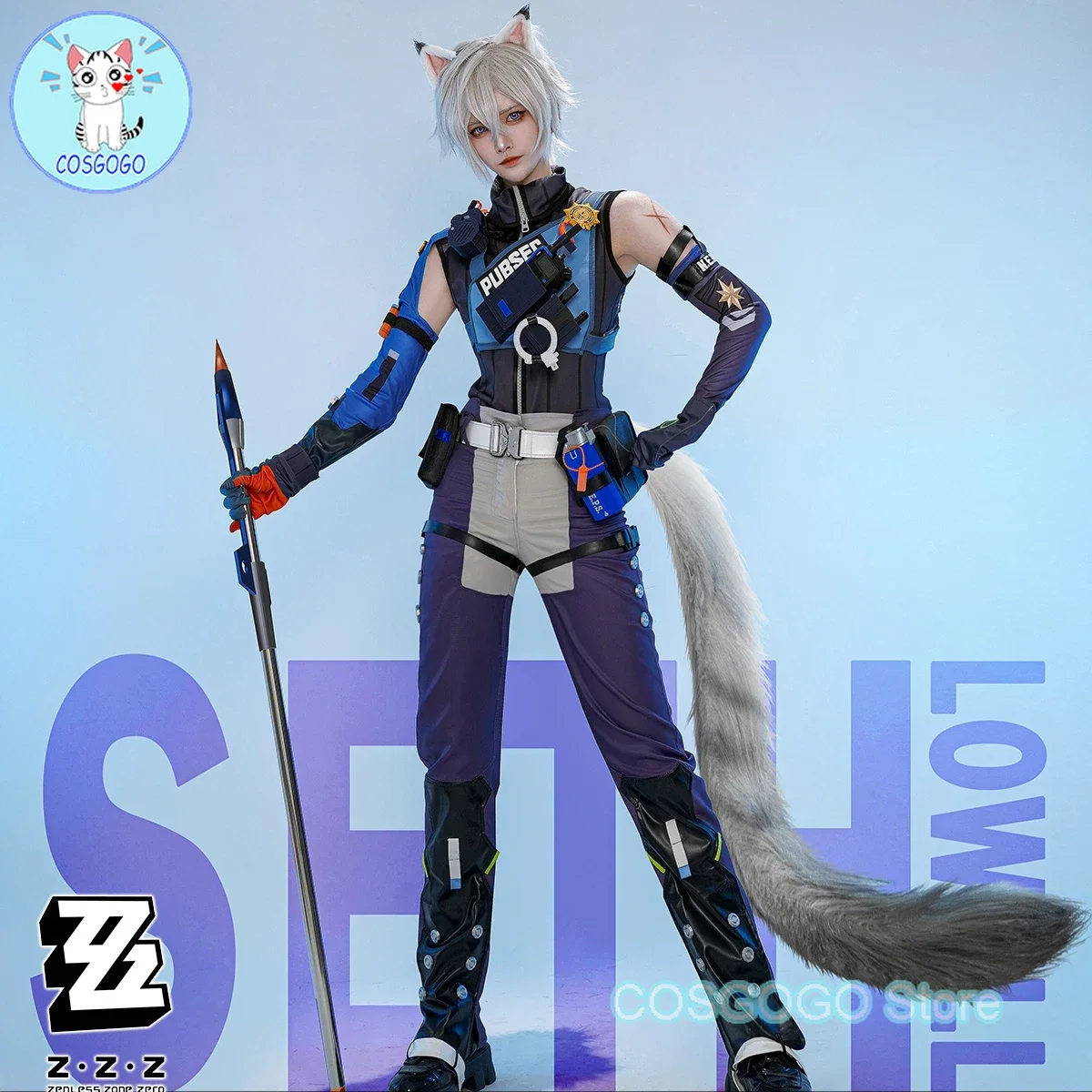 COSGOGO Zenless Zone Zero Seth Lowell Cosplay Costume Cos Game Anime Party Uniform Hallowen Play Role Clothes Clothing