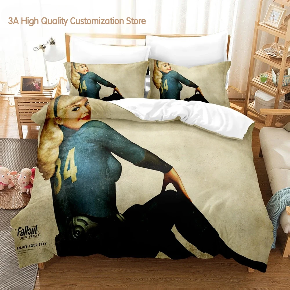 Fallout Vault 33 Bedding Set - Duvet Cover Set for Adults and Boys
