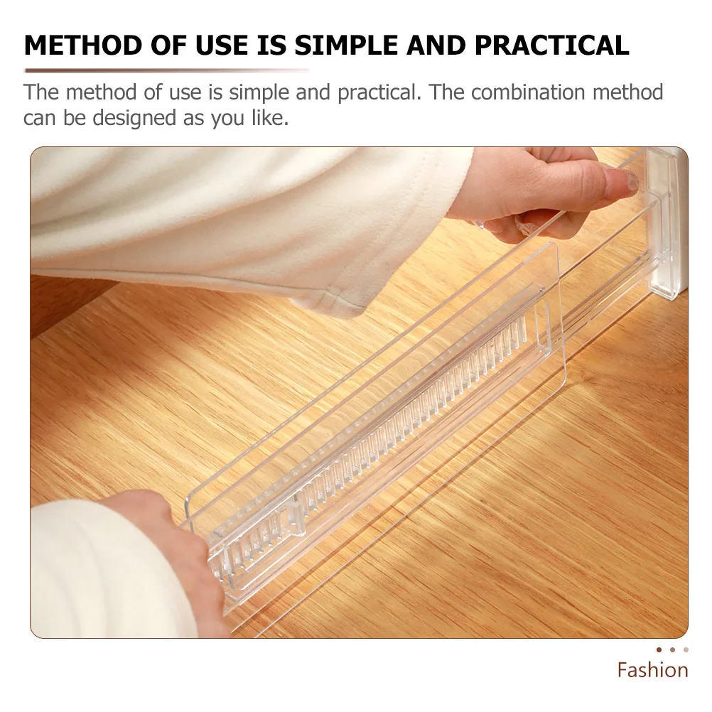 

2 Pcs Household Storage Partition Board Clothes Drawer Divider Kitchen Organizers Home