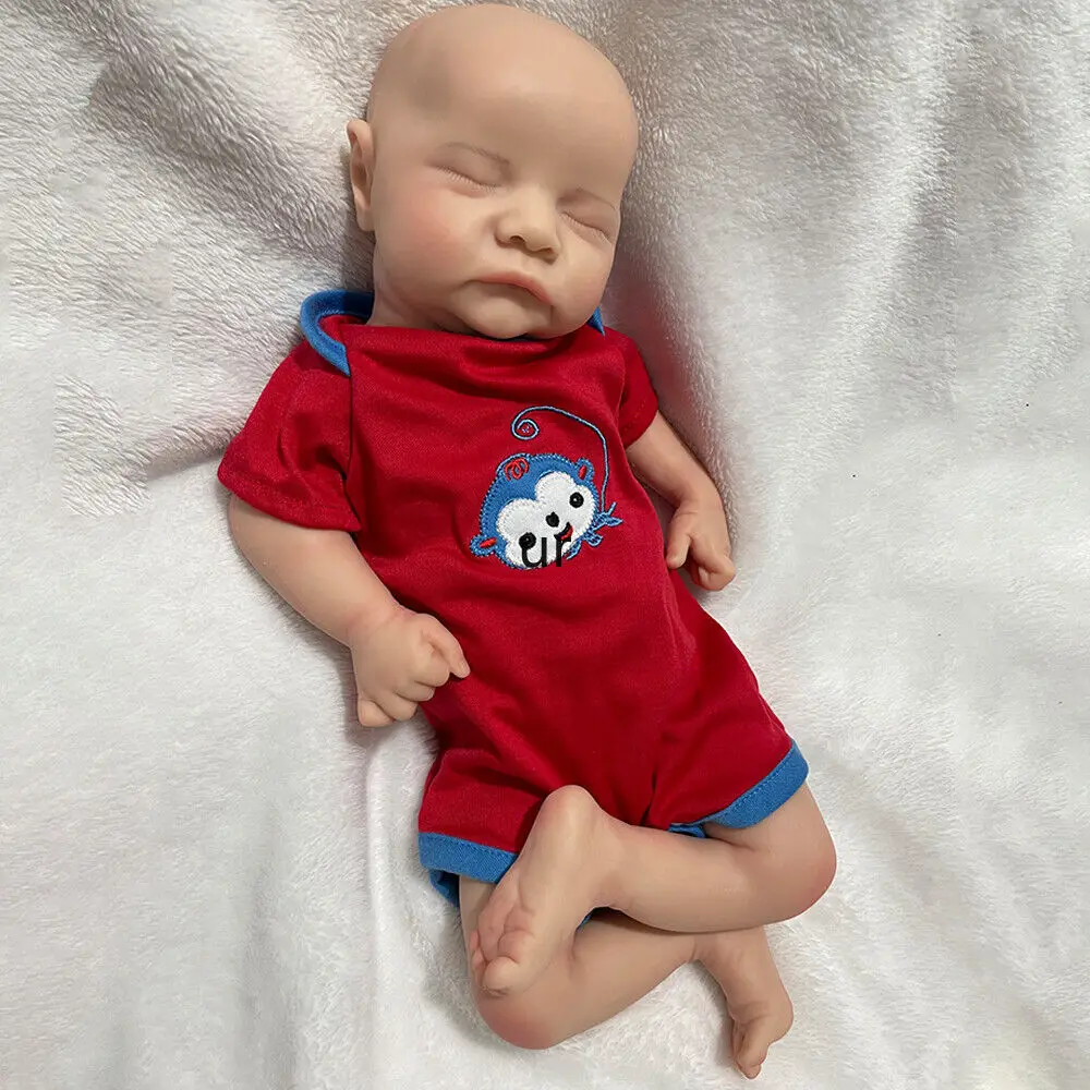 Antike lebensechte sichtbare Adern Silikon wieder geborene Baby puppen niedliche und realistische neugeborene handgemachte Puppe für Kinder Geburtstags geschenk