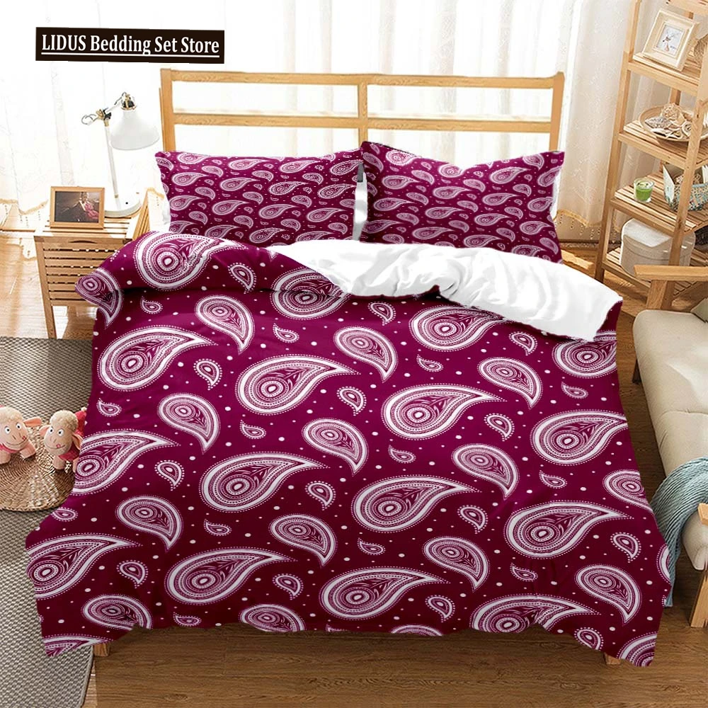 

Paisley Pattern Ethnic Style 3D Printed Bedding Queen Bedding Set Soft And Comfortable Customized King Size Bedding Set