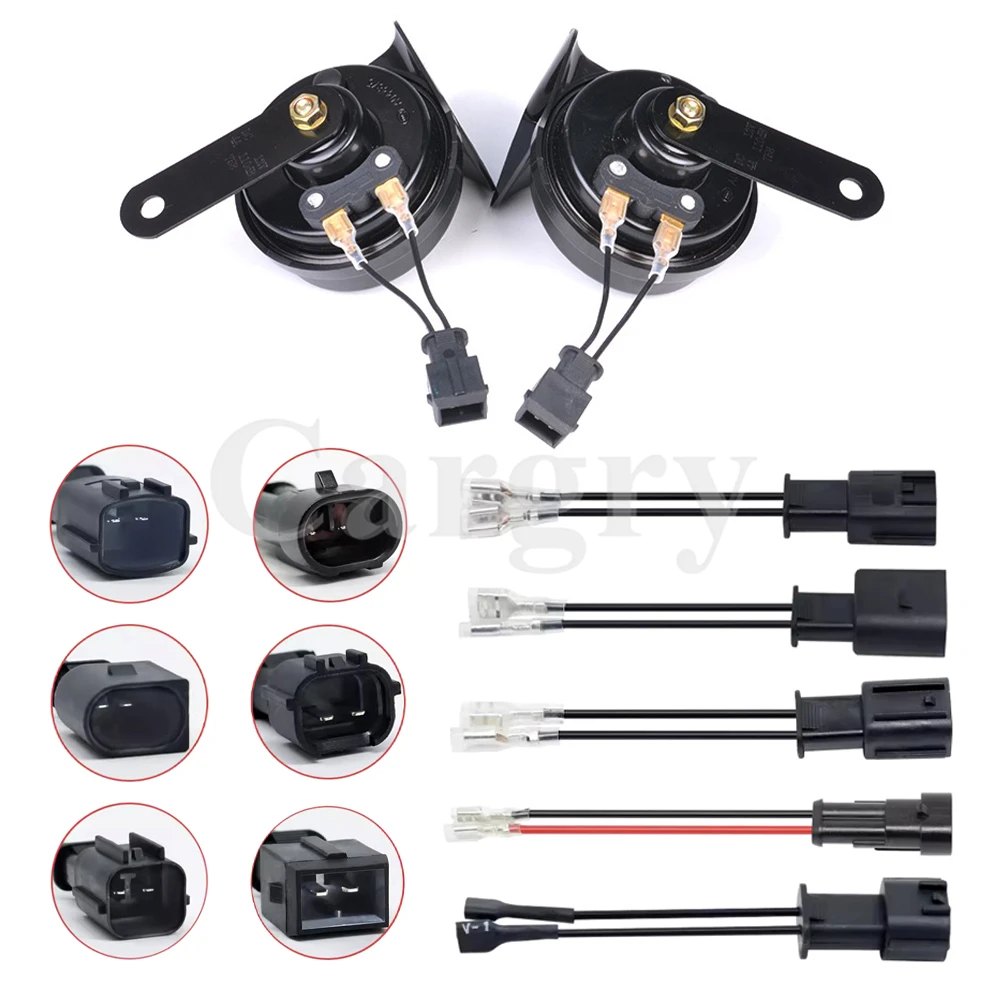 1 Set 2P AC Assembly Car Horn Male Plug Audio Lossless Modification Plug For Honda Hyundai Kia Audi VW Auto Accessories