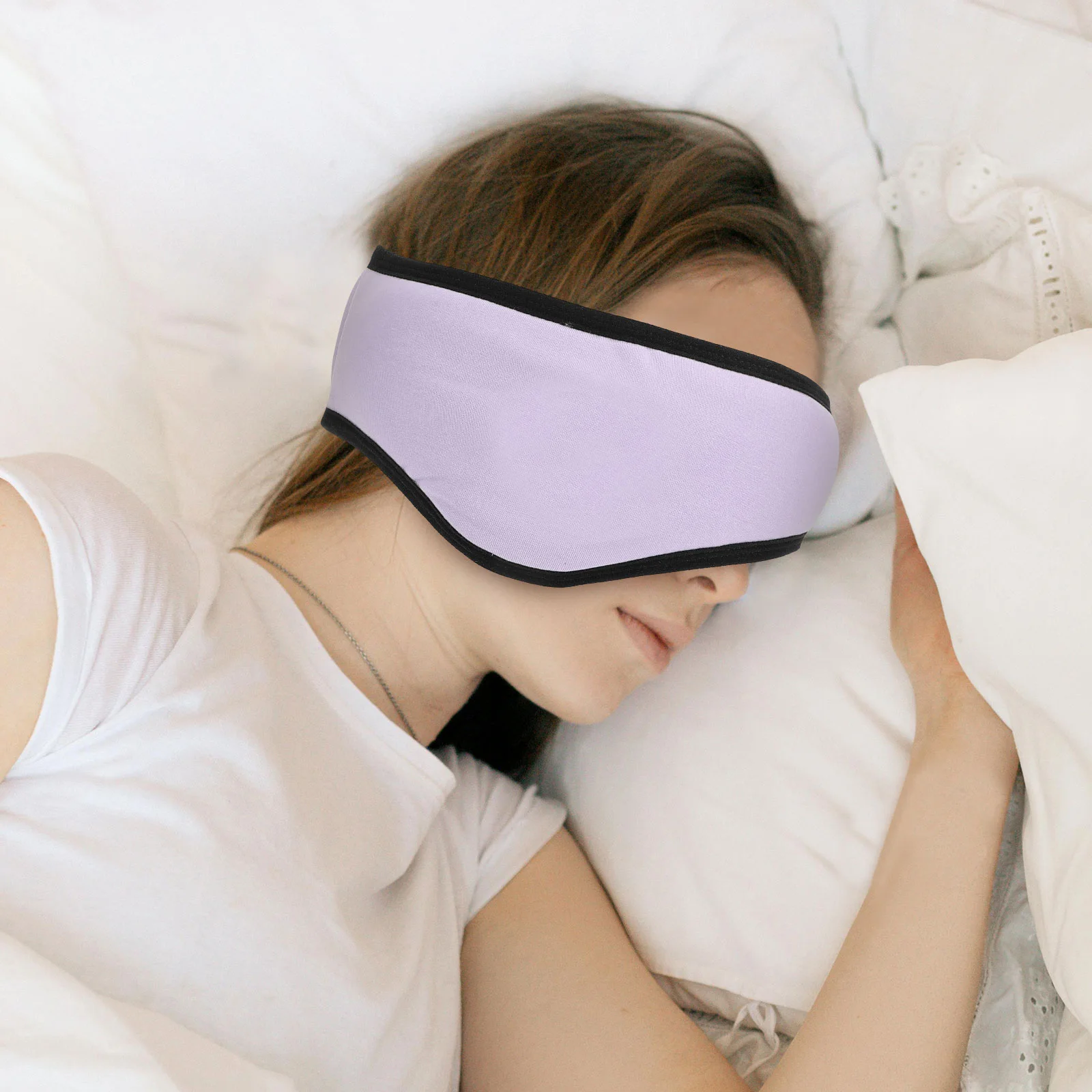 

Sleep Earmuffs Ear Muffs for Women Men Winter Covers Purple Adjustable DEZ26 Upgraded Soft Fleece Lined Noise Cancelling Travel