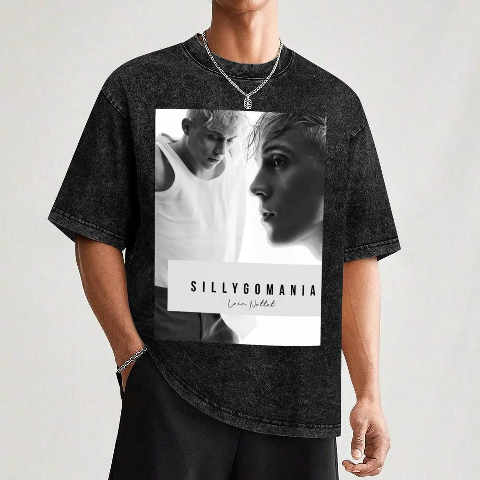 Lo?c Nottet SILLYGOMANIA B&W Classic. بلوزة تي شيرت مخصصة لصيف 2025 تي شيرت رجالي برسومات جرافيك مطبوع عليه حيوانات للأولاد