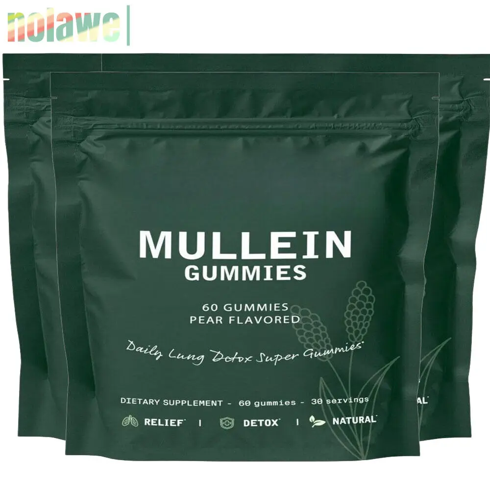 Sugar Free Mullein Gummies - Lung Cleanse - Mullein Leaf Extract | UK