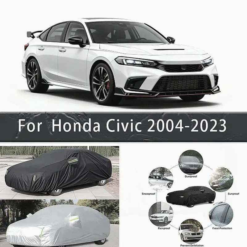 

For Outdoor Protection Full Waterproof Dustproof for Honda Civic 2004 2023 Car Covers