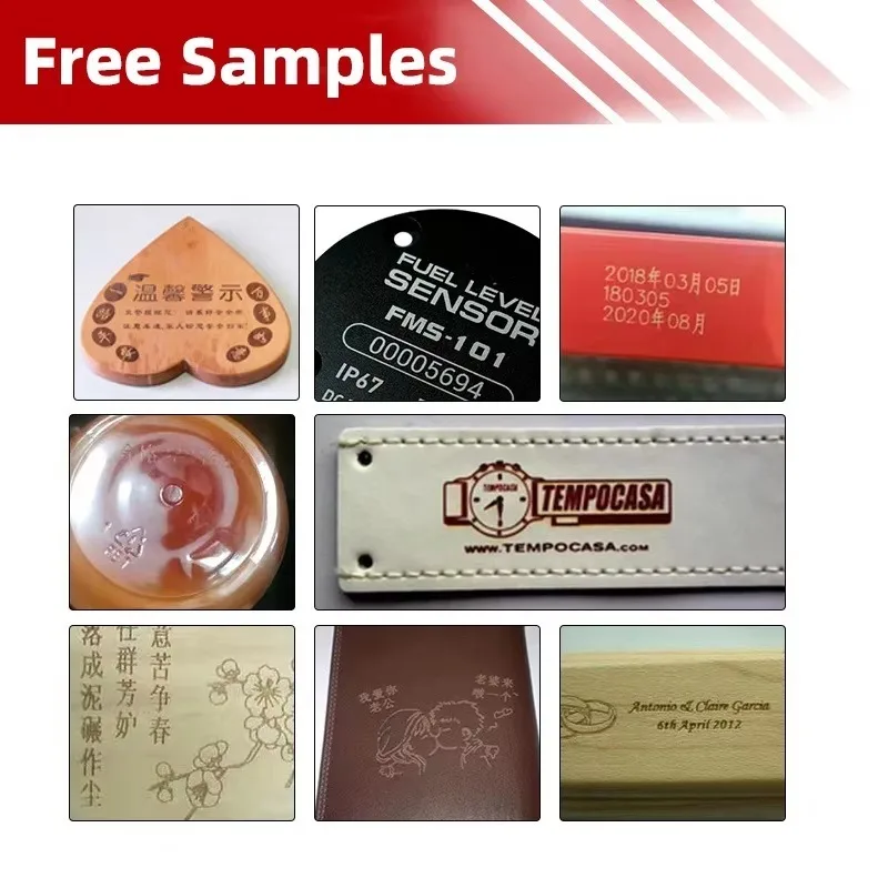 Портативная машина для лазерной маркировки Galvo CO2 20 Вт/30 Вт/50 Вт, новый сорт JPT для лазера Mopa для бутылок для домашних животных, кожи, дерева, DXF BMP AI