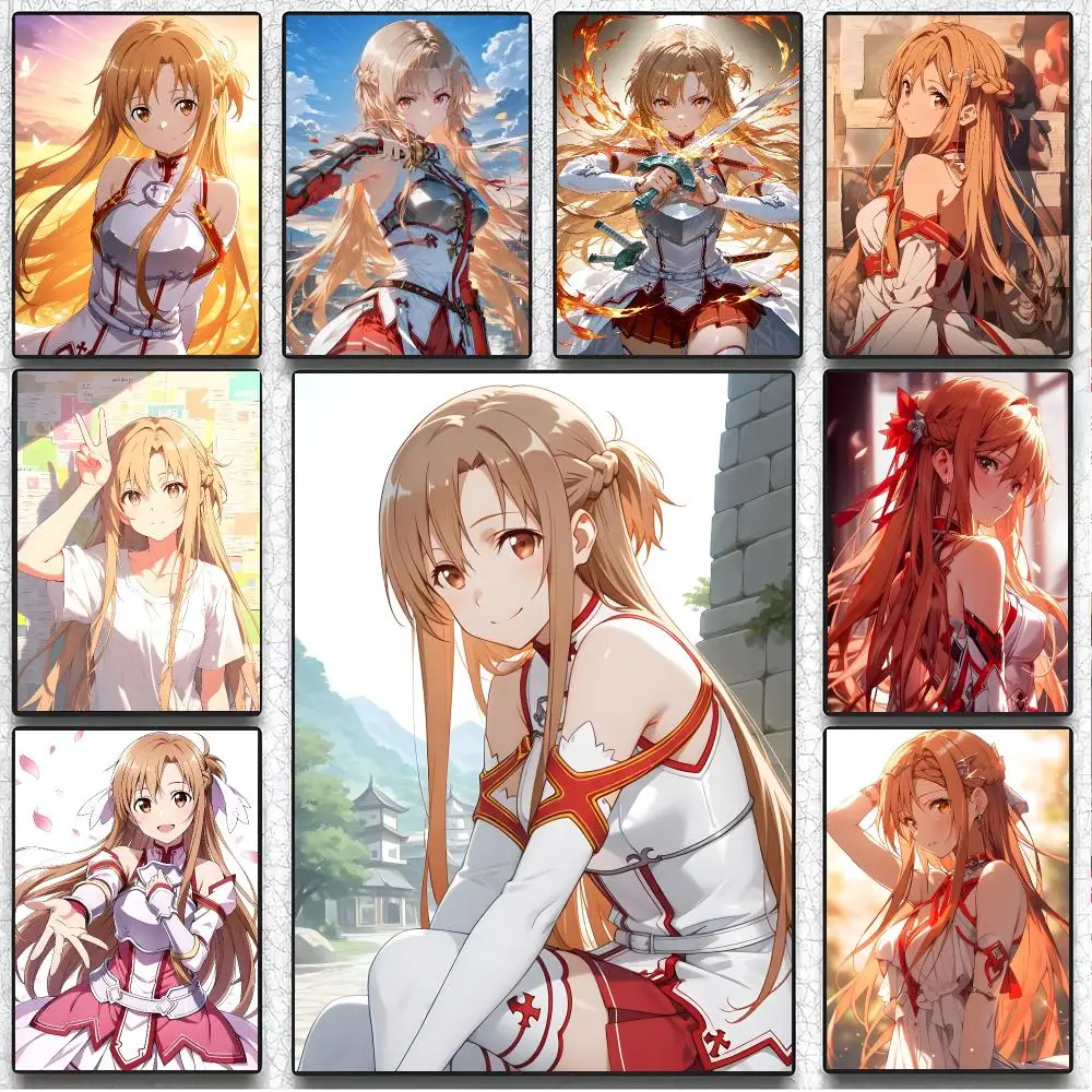 Fantasy Anime S-Sword Art Online Poster Artistic Peel-Off Wall Decor, Indoor Outdoor Home Ornament for Collectors
