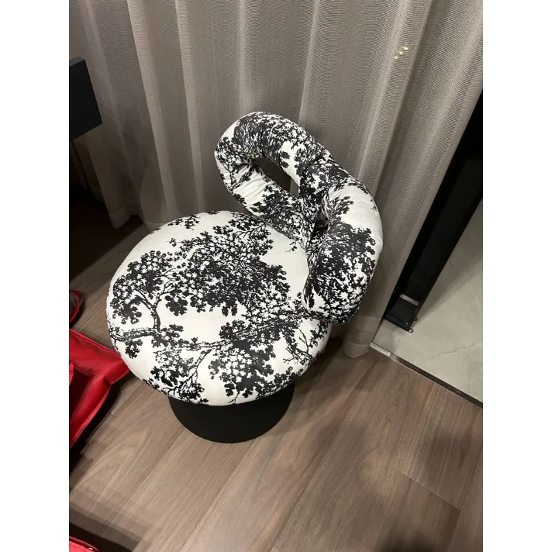 أنيقة خمر الغرور البراز تدوير المخملية بدوار ماكياج البراز مع Bowknot الرجعية براقة خلع الملابس مقعد ديكور غرفة نوم