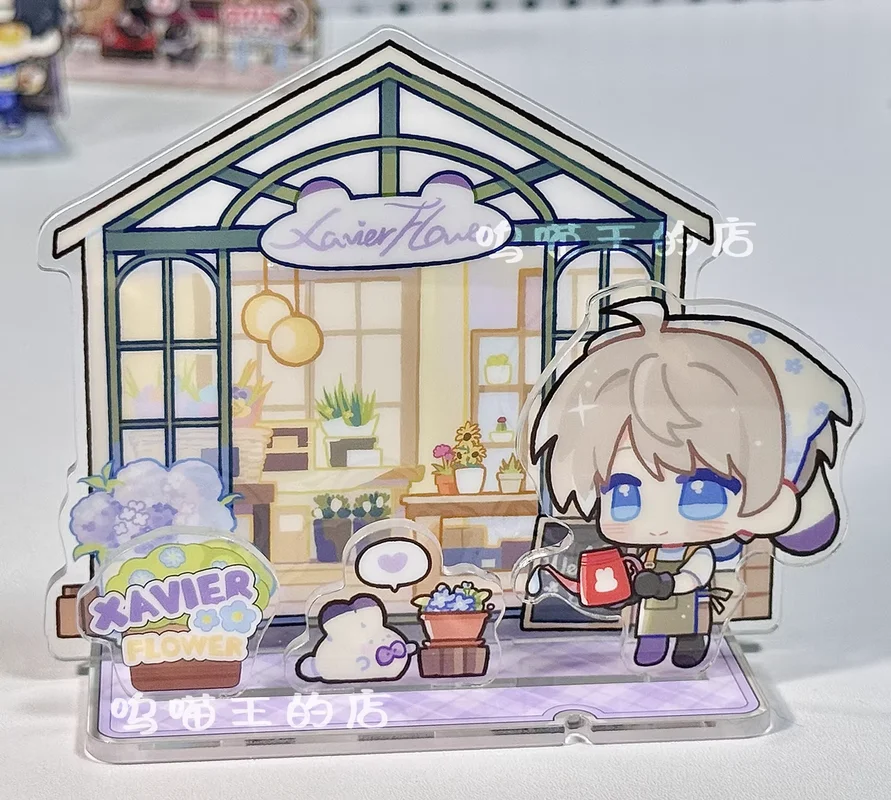 Game Love And Deepspace Xavier Zayne Rafayel Sylus Acrylic Stand Doll Mini Figure Model Plate Cosplay Toy Game Collectibles Gift view 5