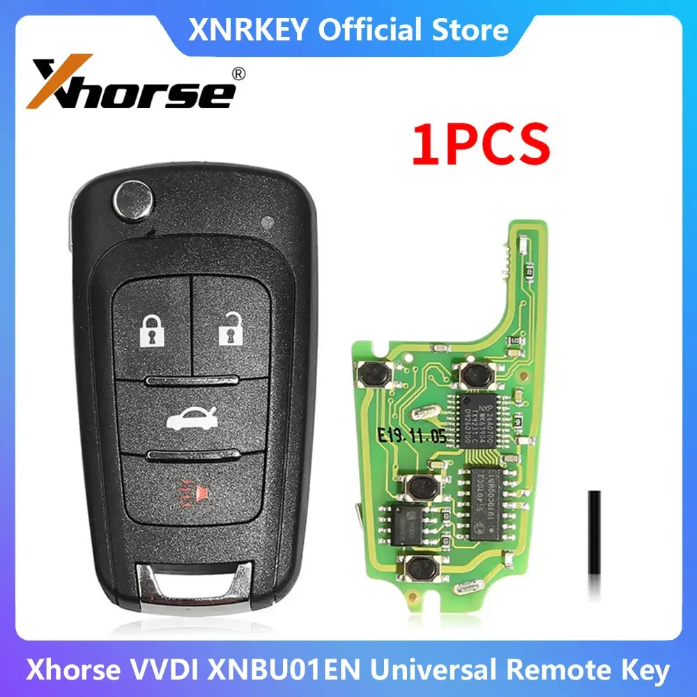 

Универсальный пульт дистанционного управления Xhorse VVDI XNBU01EN VVDI для GM Flip Key, 4 кнопки, беспроводной PN