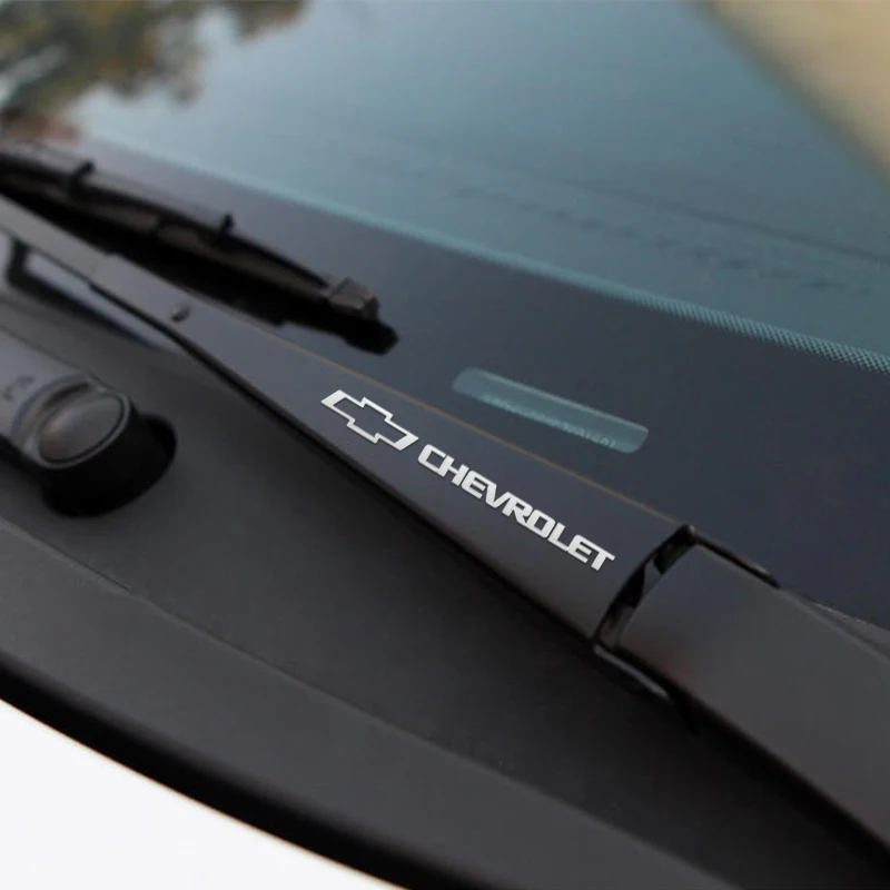 Metal Car Window Wiper Stickers Emblem For Chevrolet Cruze Aveo Captiva Lacetti accessories