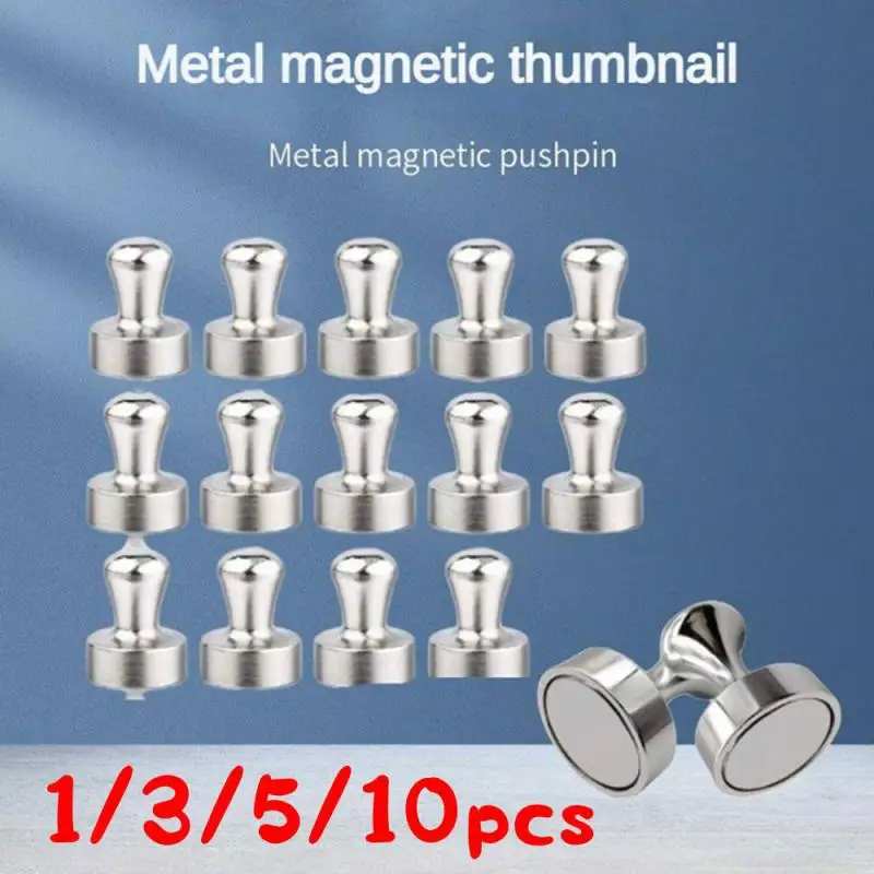 10PCS Magnetic Nail Office Calligraphy And Painting Refrigerator Strong Magnet Nail Teaching Whiteboard Magnetic Nails 12x16mm