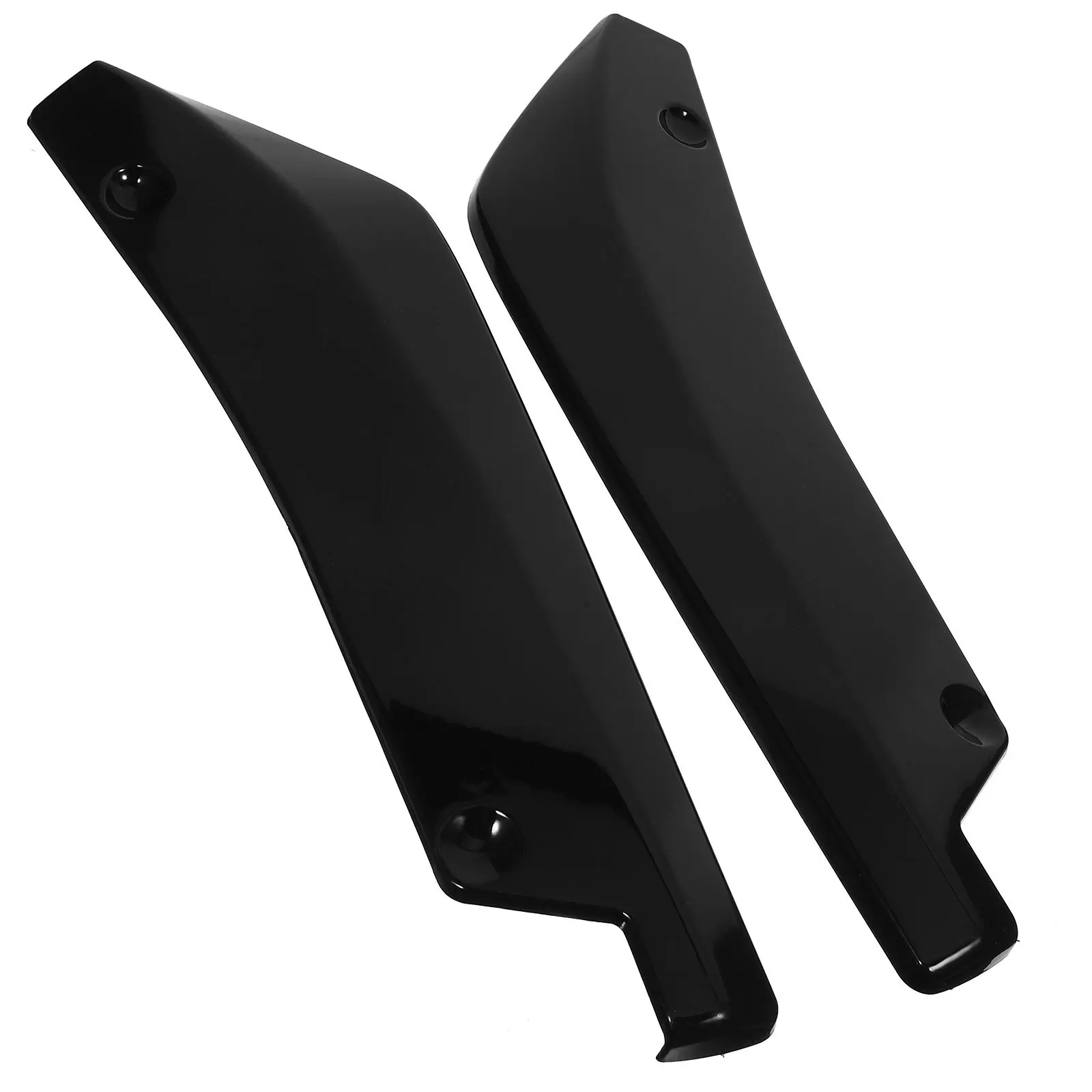 

2pcs Rear Bumper Lip Spoilers Stylish Design Smooth Finish Wind Resistance Reduction Aerodynamic Performance Car Exterior