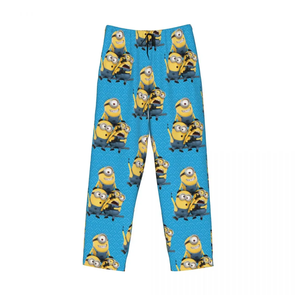 Custom M-Minions New Pajama Pants for Men Anime Cute Sleepwear Lounge Sleep Bottoms Stretch with Pockets