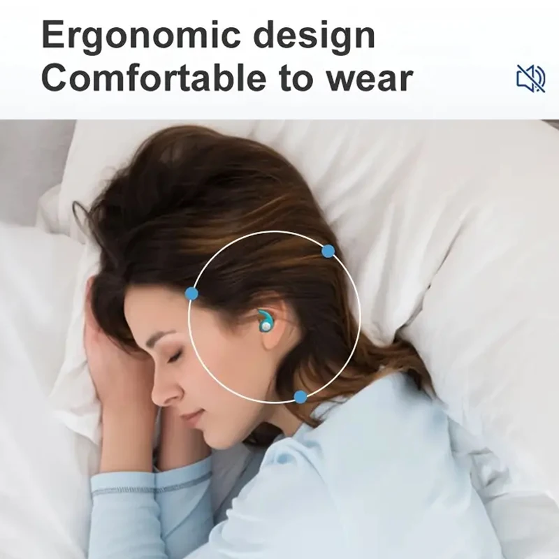Noise Reduction Earplug Ear Protection Plugs Soft Nano Silica Sleeping Gel Comfortable Earplug Waterproof Travel Work Swimming