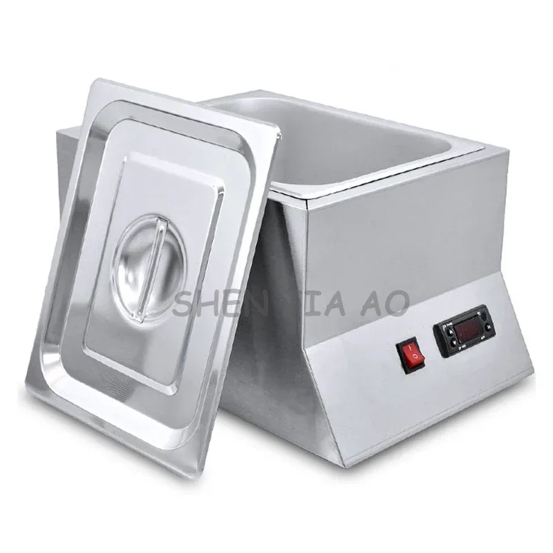 المنزلية 220 فولت اسطوانة واحدة التجارية آلة صهر الشوكولاتة FY-QK-620 الفولاذ المقاوم للصدأ وعاء صهر الشوكولاته 220 فولت 250 واط