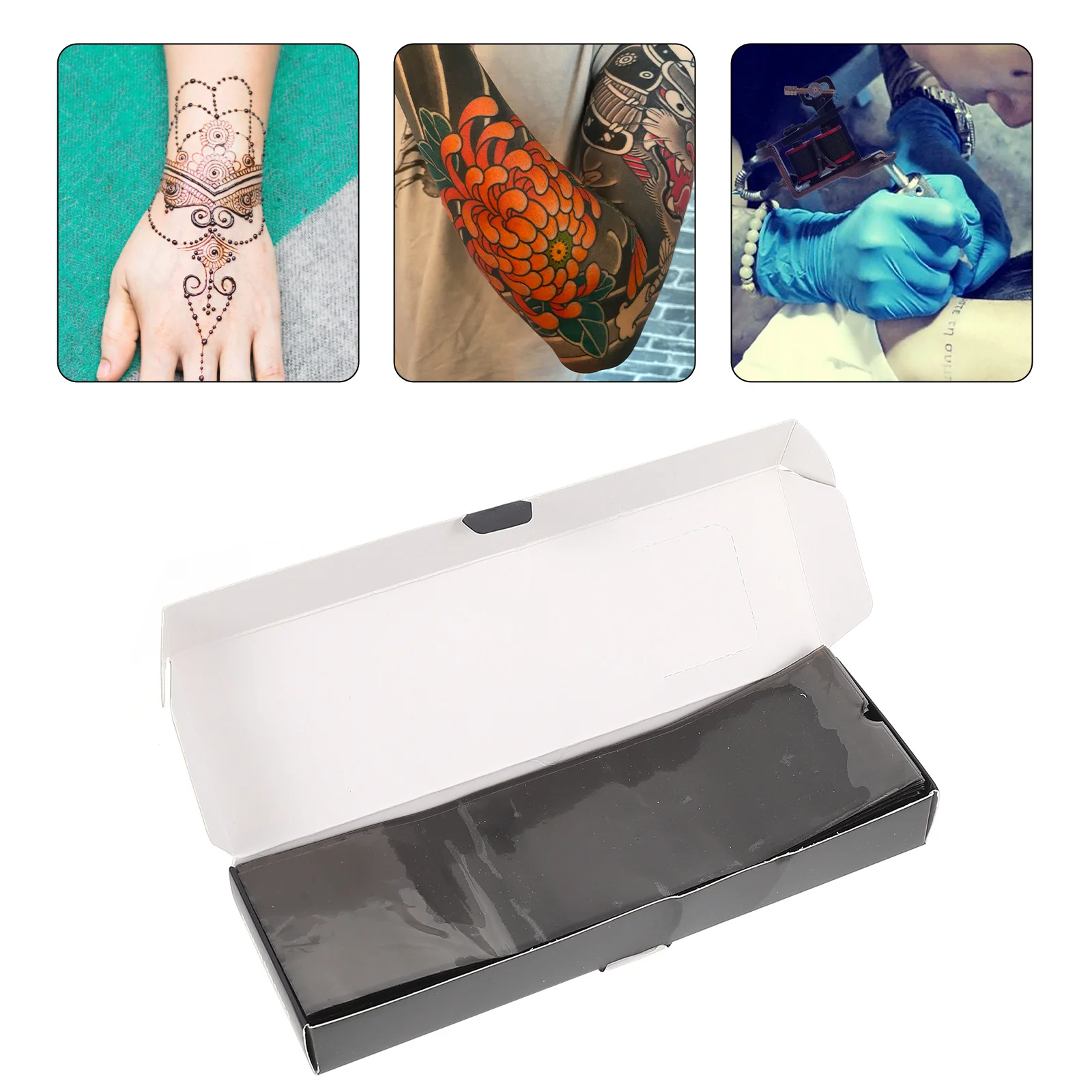 

200Pcs Tattoos Machine Clip Cord Covers Black Stay Clean Safe Professional Accessory Prevent Dyeing