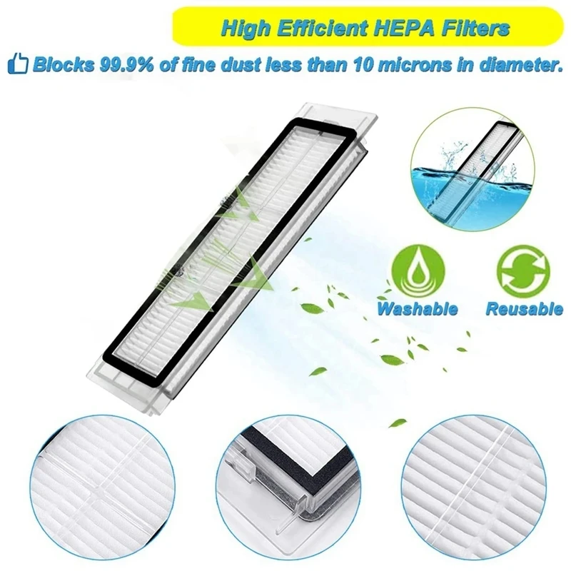 Water Tank Dust Box HEPA Filter Main Brush Mop Cloth Side Brush for XiaoMi Roborock S5 Max S6 MaxV S6 Pure Vacuum Parts Dropping