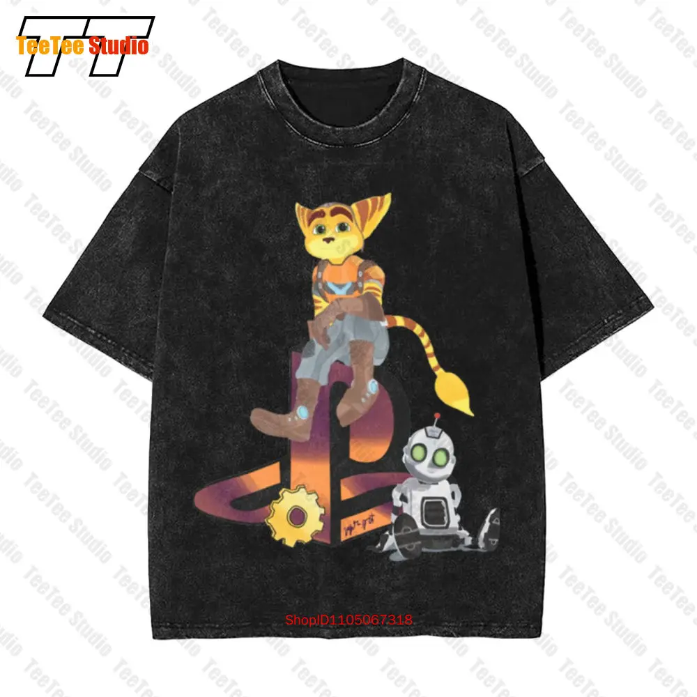 Ratchet And Clank Vintage Oversized T-Shirt IBO9