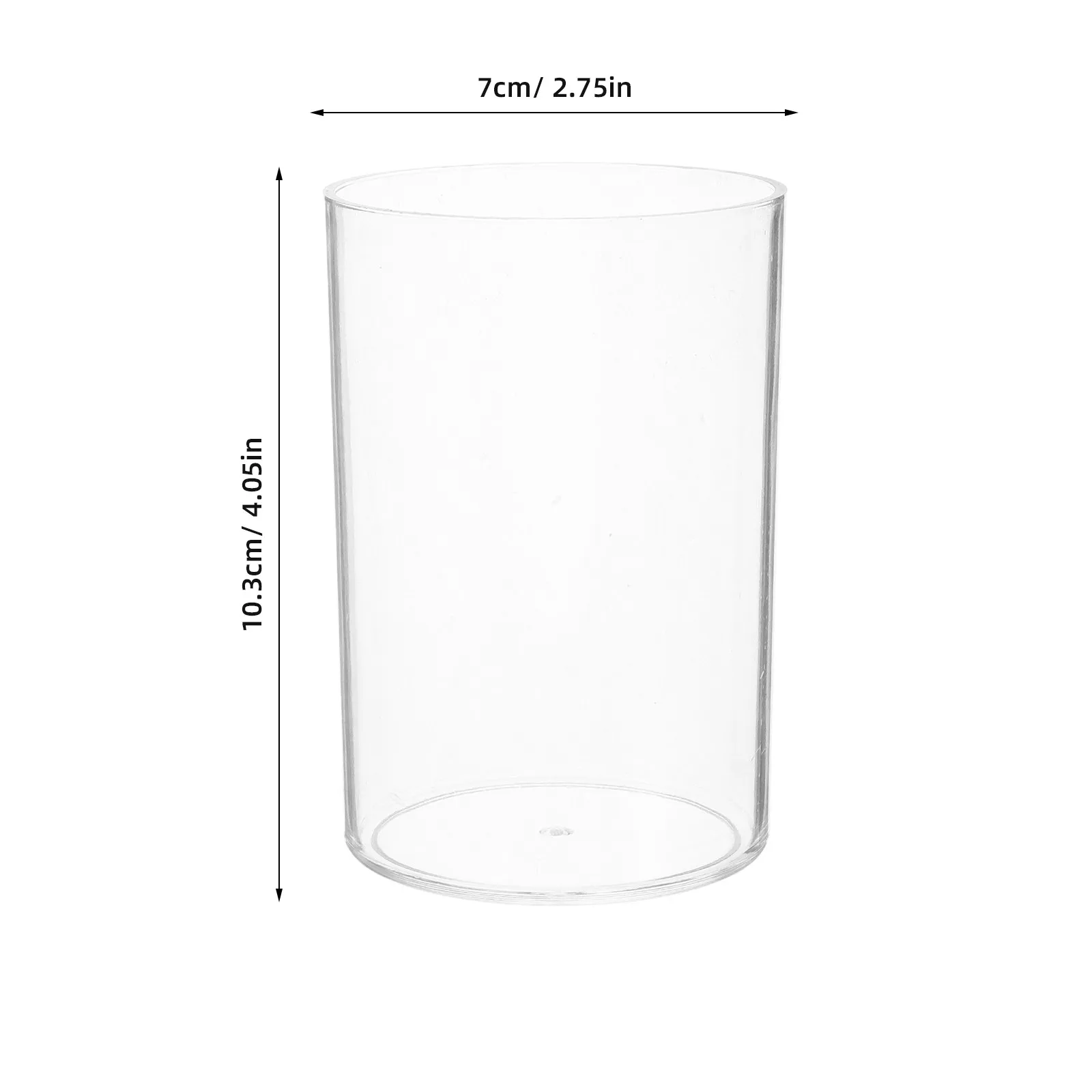 3Pcs Clear Acrylic Pen Holder Multifunctional Desk Organizer for Pencils Pens Makeup Brushes Crayons Markers Stationery
